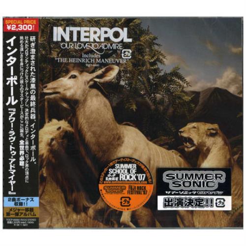 Interpol Our Love To Admire Japanese CD album (CDLP) (399250)